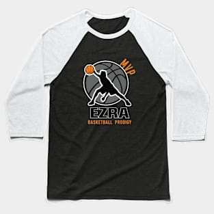 Ezra MVP Custom Player Basketball Prodigy Your Name Baseball T-Shirt